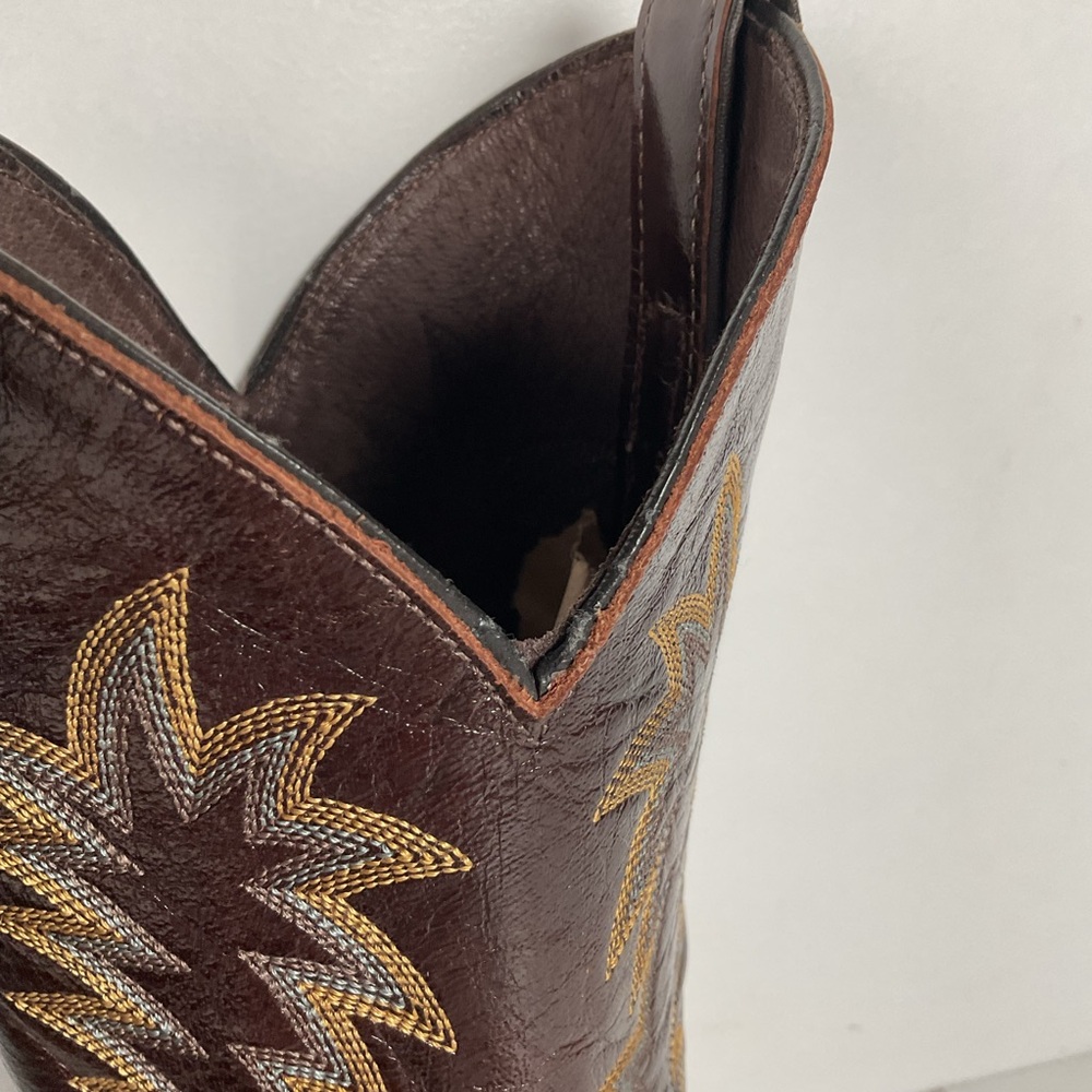 Justin Full Quill Ostrich Quill Roper Boots | Tekno Crepe | USA Made | Men’s 8 D - Picture 12 of 16